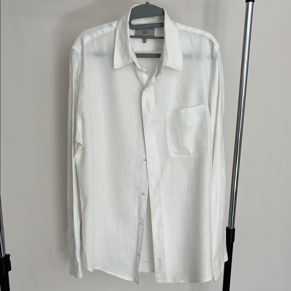 Jack Spade White Casual Button Down Shirt